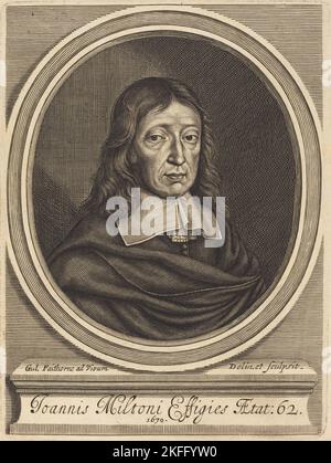 John Milton, 1670. Stockfoto