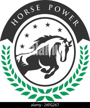 Vintage-Springpferd-Maskulin-Vektor Stock Vektor