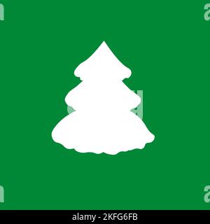 Weihnachtsbaum Ornament für Dekor, Silhouette Ornament Stock Vektor