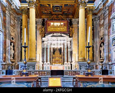 Rom Latium Italien. Die Archbasilika Kathedrale des Heiligsten Erlösers und der Heiligen Johannes der Täufer und Johannes der Evangelist im Lateran ist eine Kathol Stockfoto