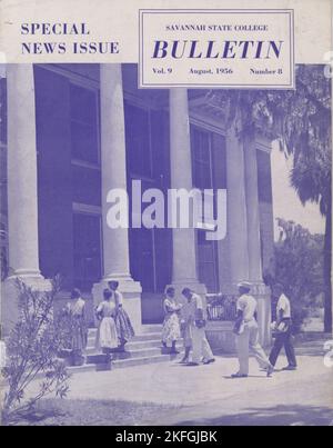 The Savannah State College Bulletin: Special News Issue, Vol. 9, No. 8, 1956-08. Stockfoto