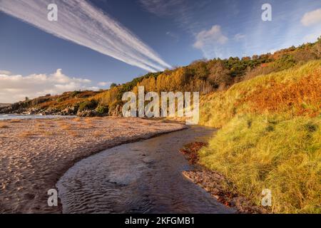 Gairloch Beach an der Atlantikküste im Nordwesten Schottlands Stockfoto
