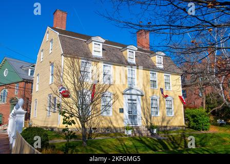 John Paul Jones House, 43 Middle Street im historischen Stadtzentrum von Portsmouth, New Hampshire, NH, USA. Stockfoto