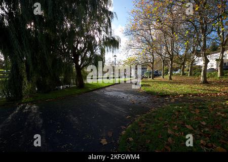 Newquay Cornwall UK 1118 2022 Trenance Gardens Stockfoto