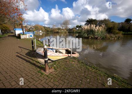 Newquay Cornwall UK 1118 2022 Trenance Gardens Stockfoto