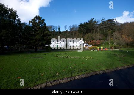 Newquay Cornwall UK 1118 2022 Trenance Gardens Stockfoto