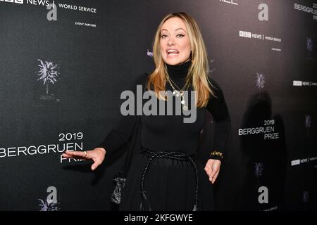Olivia Wilde nimmt an der Gala zum Berggruen-Preis für Philosophie und Kultur in der New York Public Library am 16. Dezember 2019 in New York City Teil. Stockfoto