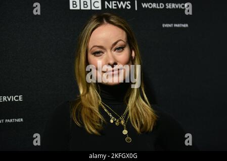 Olivia Wilde nimmt an der Gala zum Berggruen-Preis für Philosophie und Kultur in der New York Public Library am 16. Dezember 2019 in New York City Teil. Stockfoto