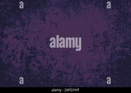 Hintergrundtextur. Dunkelviolette Vektor-Textur im Retro-Alter. Verwitterte Grunge-Wand. Stock Vektor