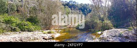 Naturpark Sant Llorens de Munt i l'Obac, Bages, Moyanés; Comarca del Valles Occidental, Barcelona, Katalonien, Spanien, Europa Stockfoto