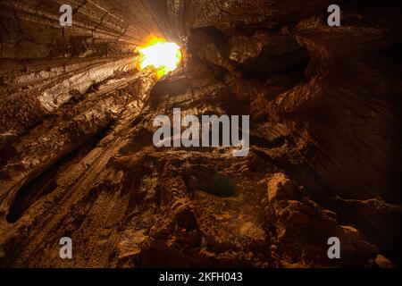 Mount Sodom der Berg ist die Heimat eines der seltensten Phänomene der Welt: Stockfoto