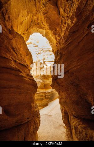 Mount Sodom der Berg ist die Heimat eines der seltensten Phänomene der Welt: Stockfoto