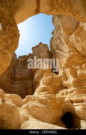 Mount Sodom der Berg ist die Heimat eines der seltensten Phänomene der Welt: Stockfoto