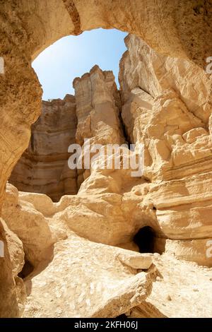 Mount Sodom der Berg ist die Heimat eines der seltensten Phänomene der Welt: Stockfoto