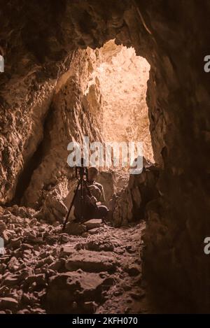 Mount Sodom der Berg ist die Heimat eines der seltensten Phänomene der Welt: Stockfoto