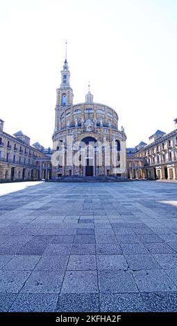 Blick auf die Labour-Universität von Gijón; Fürstentum Asturien, Asturien, Spanien, Europa Stockfoto