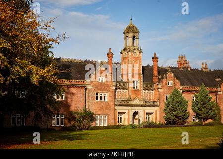 Die Crewe Hall ist ein jakobeanischem Herrenhaus, das jetzt ein Hotel und Spa der QHotels-Gruppe ist Stockfoto