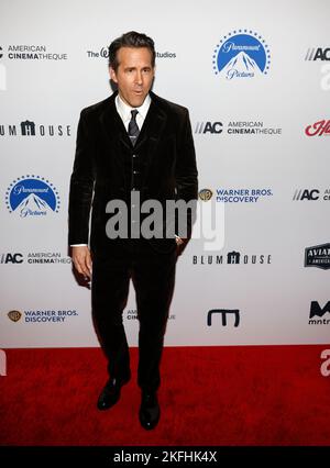 Los Angeles, CA - 17. Nov 2022: Ryan Reynolds nimmt an den Annual American Cinematheque Awards 36. Teil, die Ryan Reynolds im Beverly Hilton ehren Stockfoto