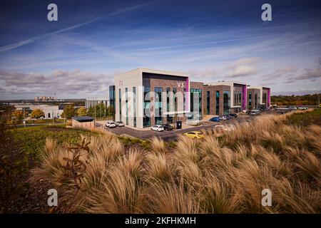 SCI-Tech Daresbury Enterprise Zone V1 V2 V3 Niederlassungen Stockfoto