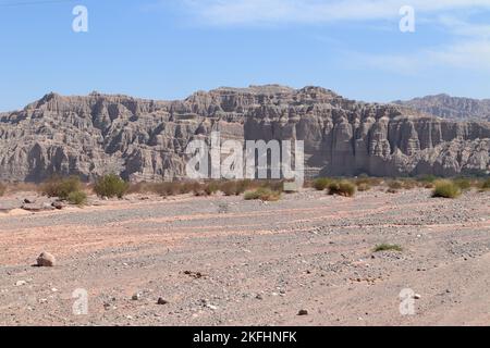 Blick auf die Berge auf der Route 40, zwischen Cachi und Cafayate, im Norden Argentiniens Stockfoto