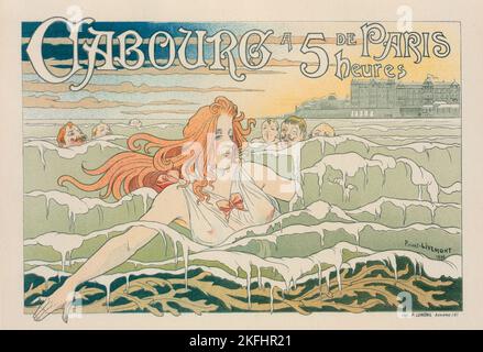 Affiche belge pour le "Casino de Cabourg"., c1897. [Herausgeber: Imprimerie Chaix; Ort: Paris] Stockfoto