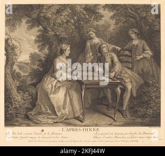 L'Apres-Diner, 1741. Stockfoto