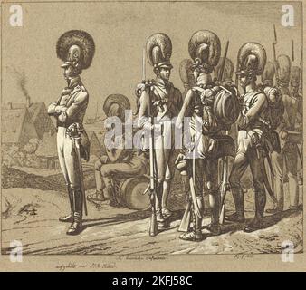 K. baierische Infanterie, 1816. Stockfoto