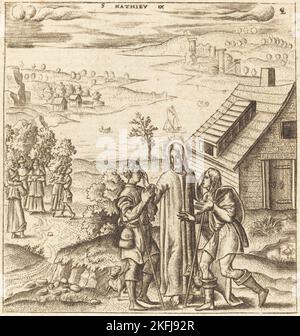 Christus heilt die zwei Blinden Männer, wahrscheinlich c. 1576/1580. Stockfoto