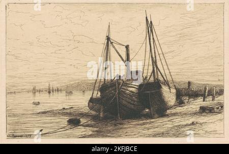 An Der New York Bay, 1879. Stockfoto