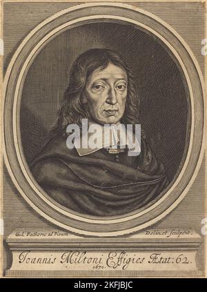 John Milton, 1670. Stockfoto