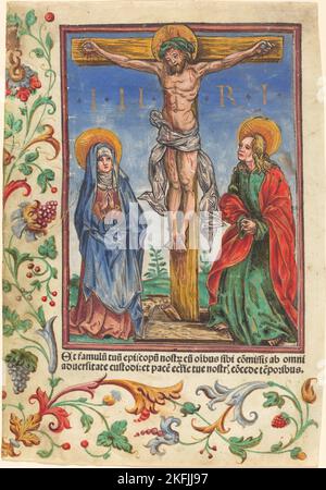 Christus am Kreuz, Anfang des 16.. Jahrhunderts. Stockfoto