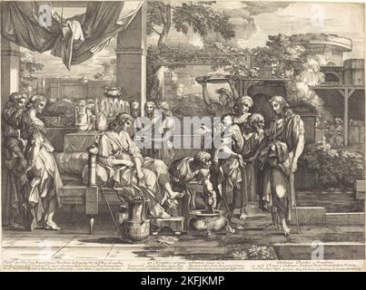 Hospitio exipere advenas, 1665/1670. Stockfoto