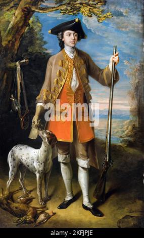 Philippe Mercier; Sir Edward Hales, Baronet, von Hales Place, Hackington, Kent; 1744; Öl auf Leinwand; Yale Center for British Art, New Haven, USA. Stockfoto