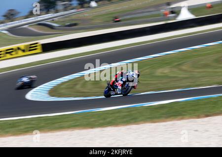 Phillip Island, Australien, 18. November 2022. Marcel Brenner aus der Schweiz auf der VFT Racing Yamaha YZF R6 während der FIM World Superbike Championship 2022 auf dem Phillip Island Circuit am 18. November 2022 in Phillip Island, Australien. Kredit: Dave Hewison/Alamy Live Nachrichten Stockfoto