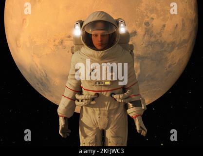 Mars Exploration, Illustration Stockfoto