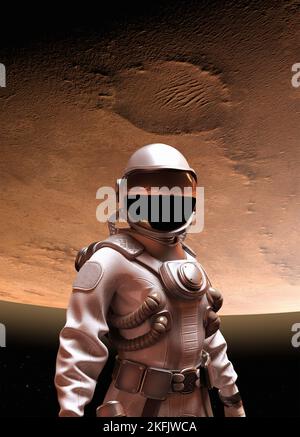 Mars Exploration, Illustration Stockfoto