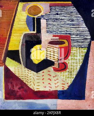 Aniela Menkesowa; Stillleben; 1936; Öl auf Leinwand; Kunstmuseum in Lodz, Polen. Stockfoto
