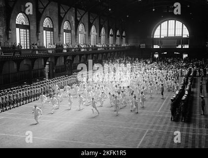 Naval Academy, USA - Abschlussübungen, 1917. Stockfoto