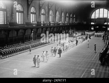 Naval Academy, USA - Abschlussübungen, 1917. Stockfoto