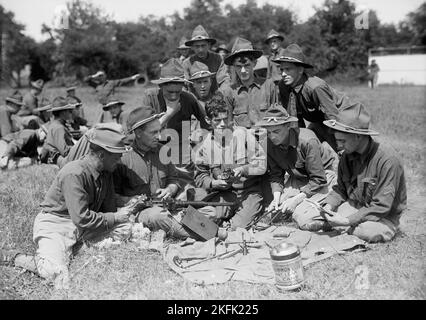 Nationalgarde von D.C. im Lager, 1916. Stockfoto