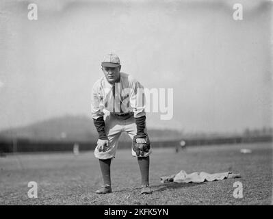 Eddie Foster, Washington Al, an der University of Virginia, Charlottesville (Baseballspiel), 1912. Stockfoto