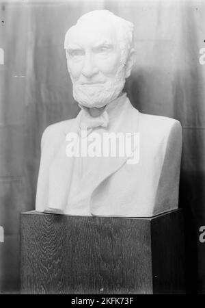 Marmorbust von Joseph Gurney Cannon, Rep. Aus Illinois, 1913. Sprecher des US-Repräsentantenhauses 1903-1913. Skulptur von Albert Jaegers. Stockfoto