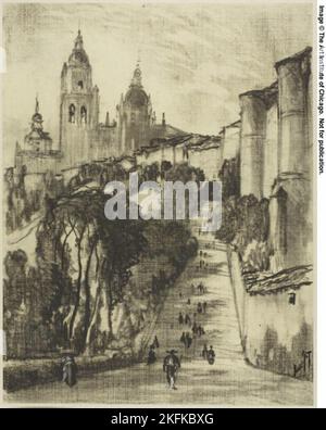 Segovia vom Eckturm, c. 1903. Stockfoto