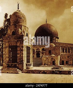 Die Moschee von Omar in Jerusalem, auf dem Cover der Bilderziehung, November 1929, Stockfoto