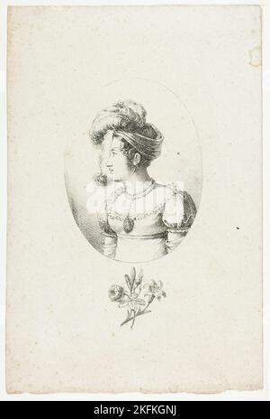 Porträt der Duchesse de Berry, 1815/16. Möglicherweise Marie-Caroline von Bourbon-zwei Sizilien, Herzogin von Berry. Stockfoto