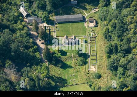 Chedworth Roman Villa, Chedworth, Gloucestershire, 2021. Stockfoto