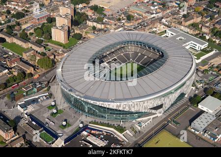 Der neue Fußballplatz White Hart Lane, Heimstadion des Tottenham Hotspur Football Club, Tottenham, Greater London Authority, 2021 . Stockfoto