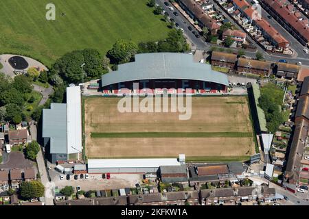 Highbury Stadium, Heimstadion des Fleetwood Town Football Club, Lancashire, 2021. Stockfoto