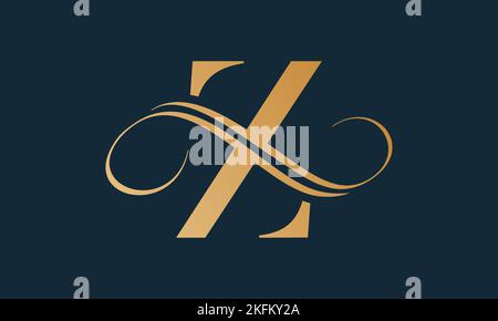 Luxuriöse Logo-Vorlage mit z-Schriftzug in Goldfarbe. Modernes, trendiges Initial-Luxus-Logo mit z-Buchstaben. Royal Premium Letter z Logo Design Vektor Vorlage. Stock Vektor