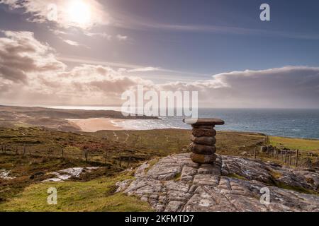 Red Point Strand in der Nähe von Gairloch an der atlantikküste im Nordwesten Schottlands Stockfoto